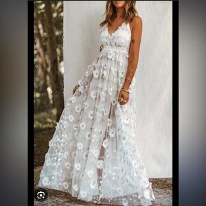 Altar’d State Arabella Ivory Maxi Dress